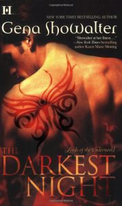 The Darkest Night is one of best novel series by Gena Showalter, gena showalter books, gena showalter series, books by gena showalter, Lords of the Underworld