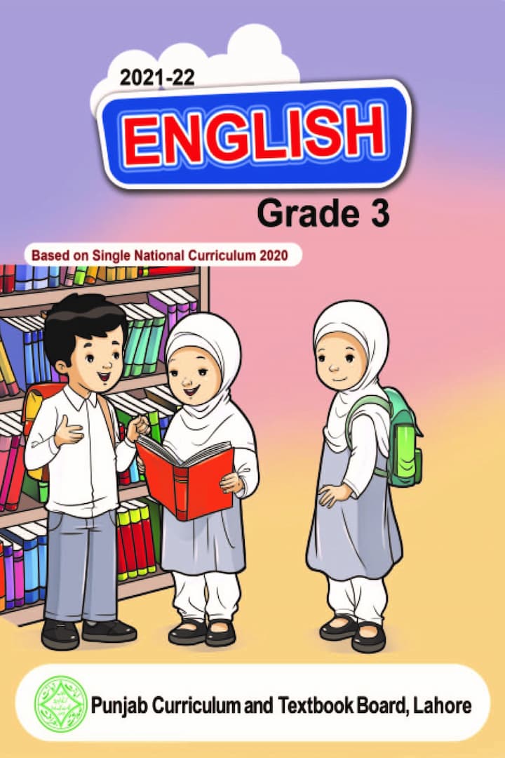 English Class 3 PDF Based on Single National Curriculum – Punjab Textbook  Board 2023
