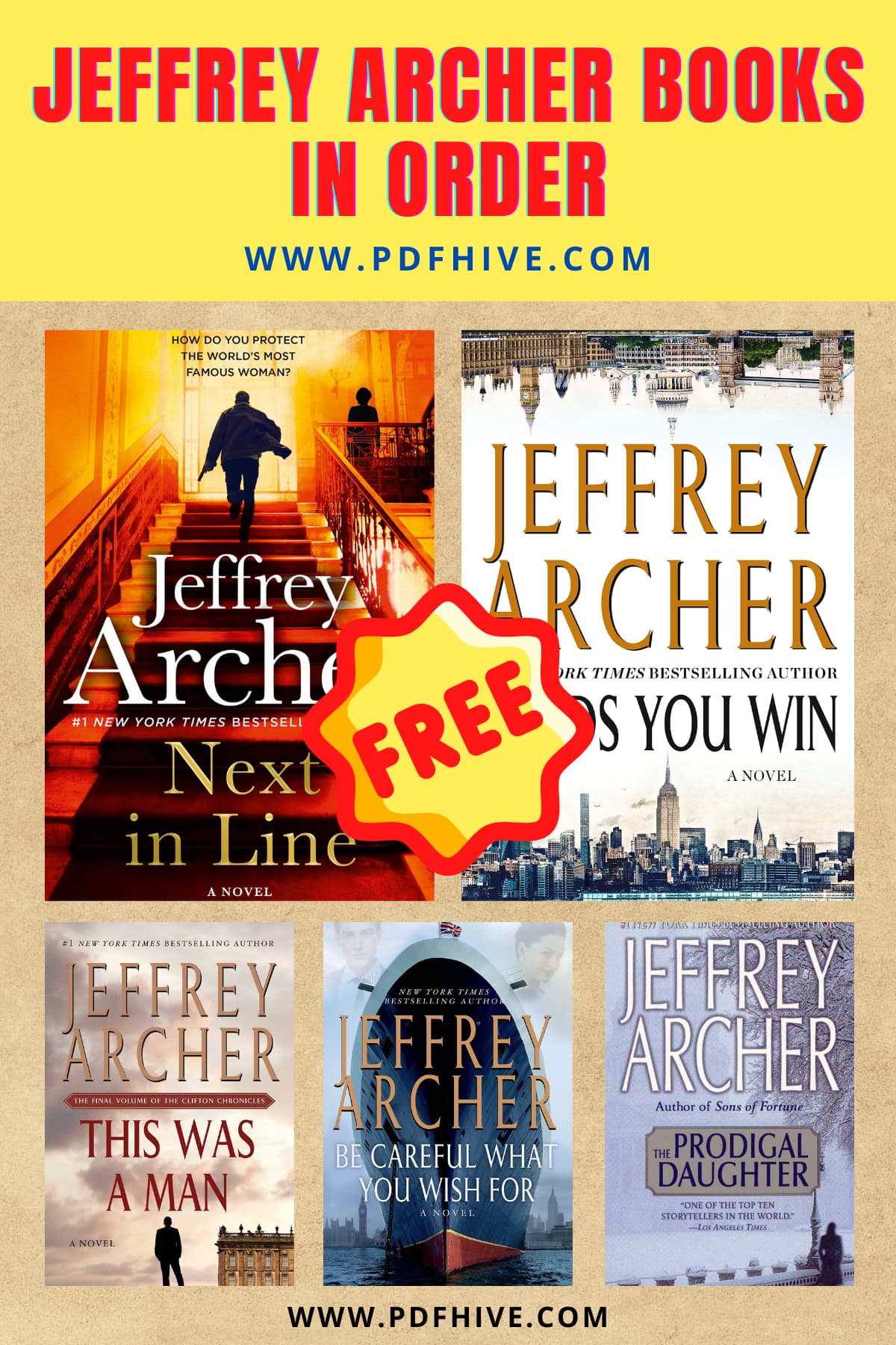 Bestsellers, Book Series, Book Series In Order, Books In Order, Crime Fiction and Mysteries, Historical Fiction, Historical Mysteries, Jeffrey Archer Books In Order, Thrillers