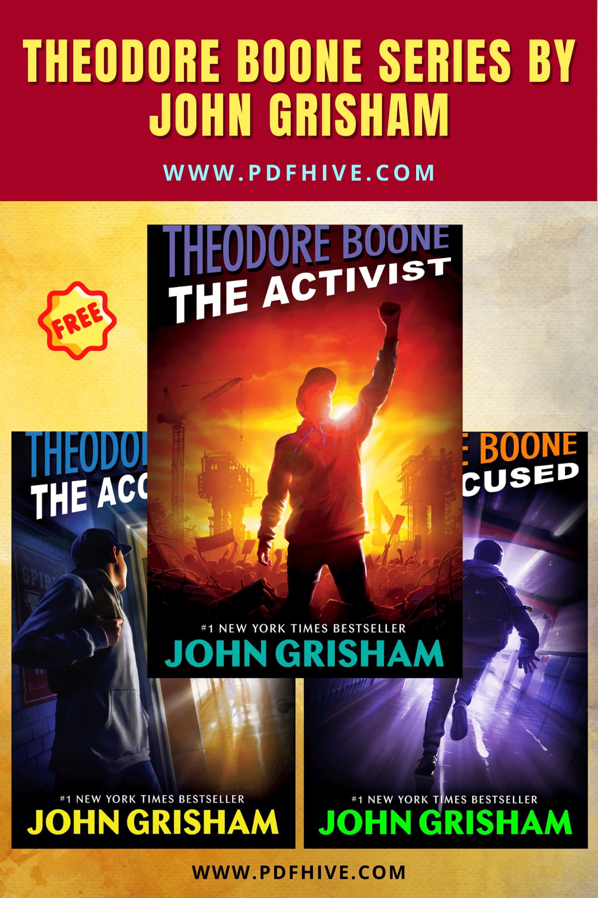 If you've read John Grisham's novels, you're probably familiar with her Theodore Boone series, which is available in free audiobooks, hardcover, Kindle, & paperbacks.