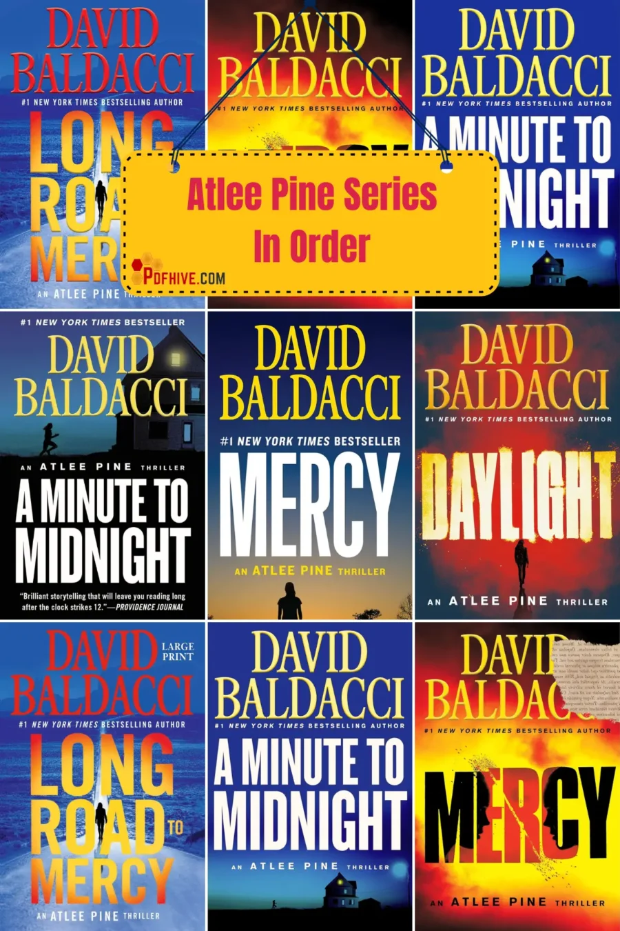 For the lovers of FBI stories, please read Atlee Pine Series In Order by David Baldacci. These two books, the first one namely Long Road to Mercy and the last one Mercy, are full of emotions and passion as well as fast pacing.