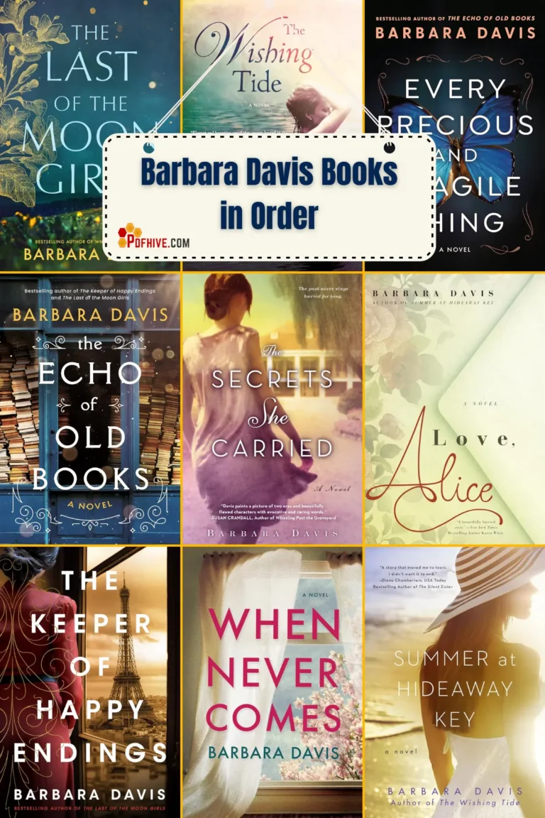 Barbara Davis Books In Order? Her debut novel, The Secrets She Carried, was published in 2013, and her most recent book, The Echo of Old Books, is already a reader favourite.